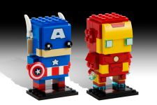 LEGO BrickHeadz 41492 Captain America and Iron Man