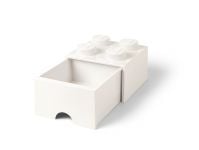 LEGO Gear 5006208 Stein mit 4 Noppen und Schubfach in Weiß