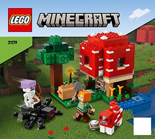 LEGO® Minecraft 21179 Das Pilzhaus (2022) ab 12,67 € / 37% gespart (Stand:  03.02.2024) | LEGO® Preisvergleich 02/2024
