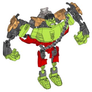 4530 The Hulk™ + 4529 Iron Man™ Combi Model