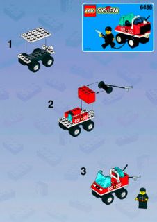 BUILD. INSTR. FIRE ENGINE 6486