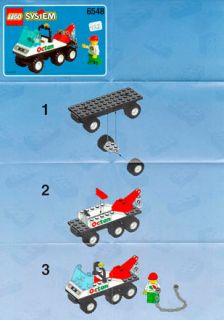 BUILD. INSTR. WRECKING CAR6548