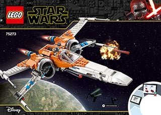 75273 Ohne Figuren LEGO Star Wars Episode IX Poe Damerons X-Wing Starfighter 