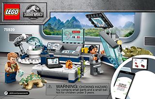 LEGO® Jurassic World™ aus Set 75939 Dr Wus Labor & 2 Figuren siehe Bild 