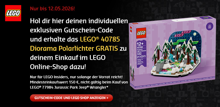 Gratis LEGO Ideas 40785 Diorama Polarlichter mit Gutscheincode*