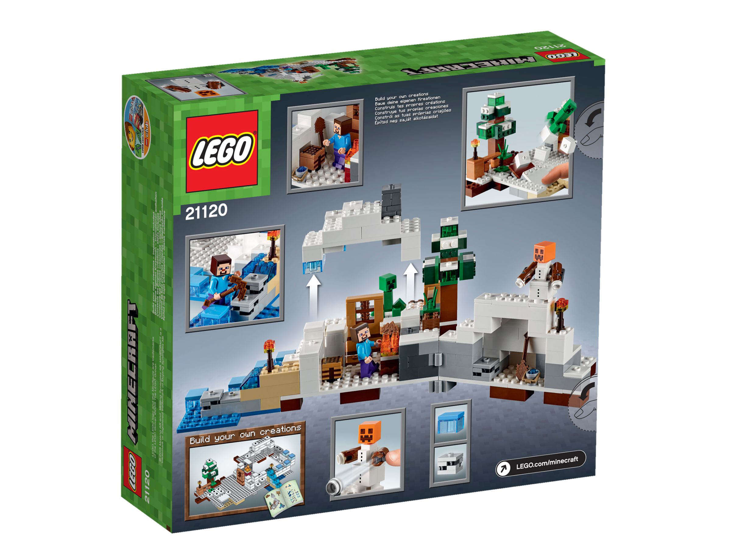 LEGO Minecraft 21120 Das Versteck im Schnee 21120_box_back.jpg