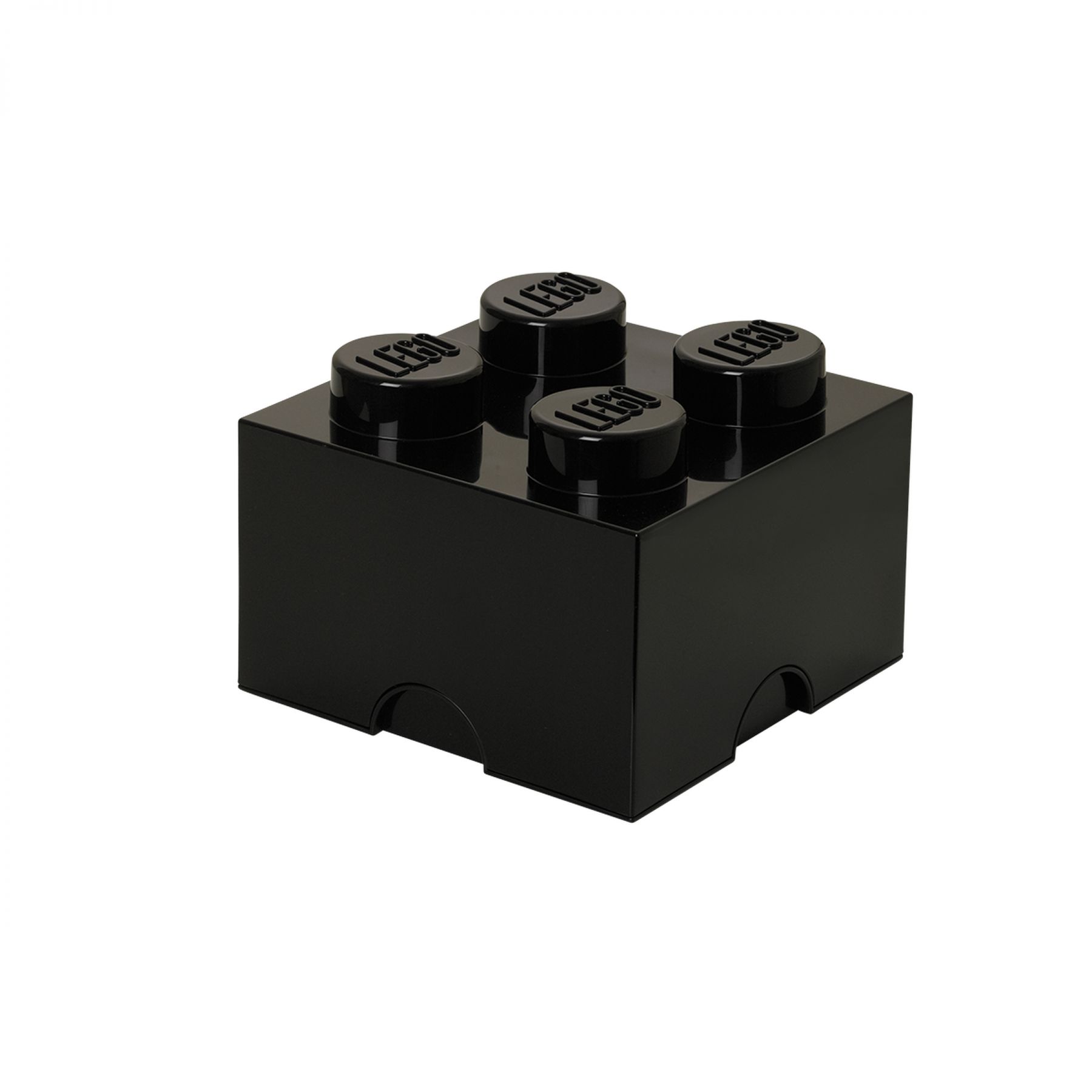 LEGO Gear 5005020 Schwarzer LEGO® Aufbewahrungsstein mit 4 Noppen