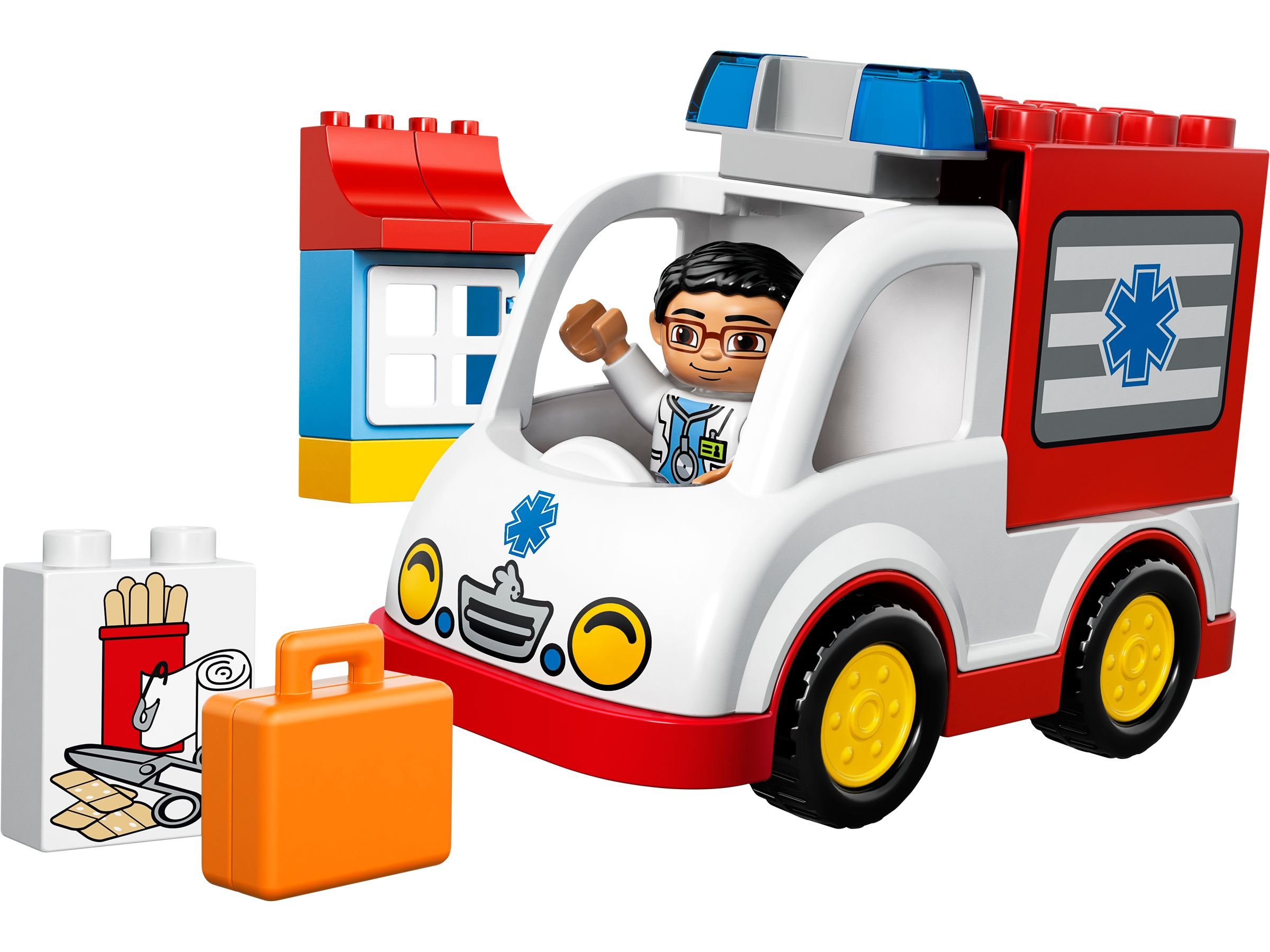 Set 4979 mit Blaulicht & Sound TOP Sanka LEGO Duplo Krankenwagen Notarzt 