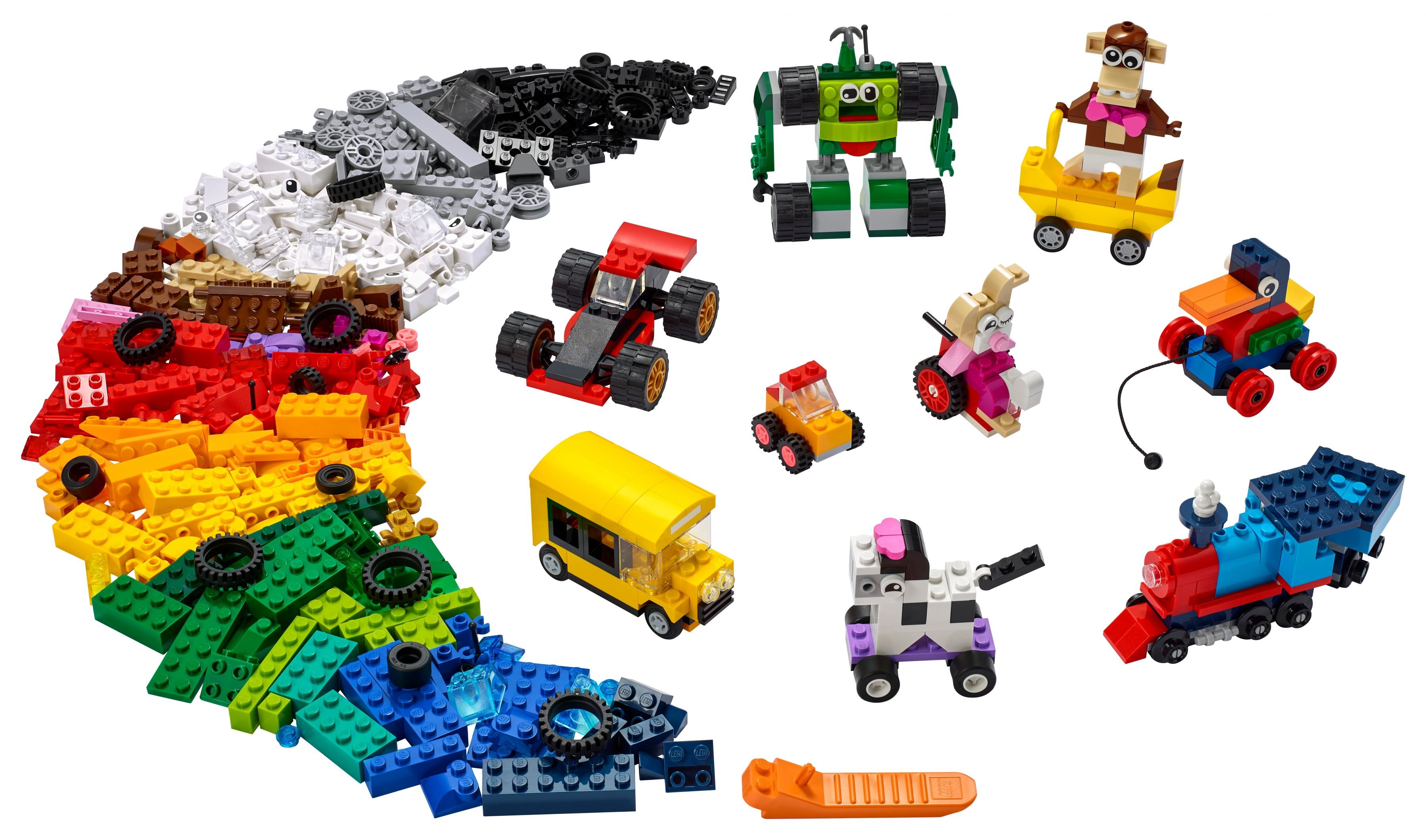 LEGO Classic 11014 Steinebox mit Rädern