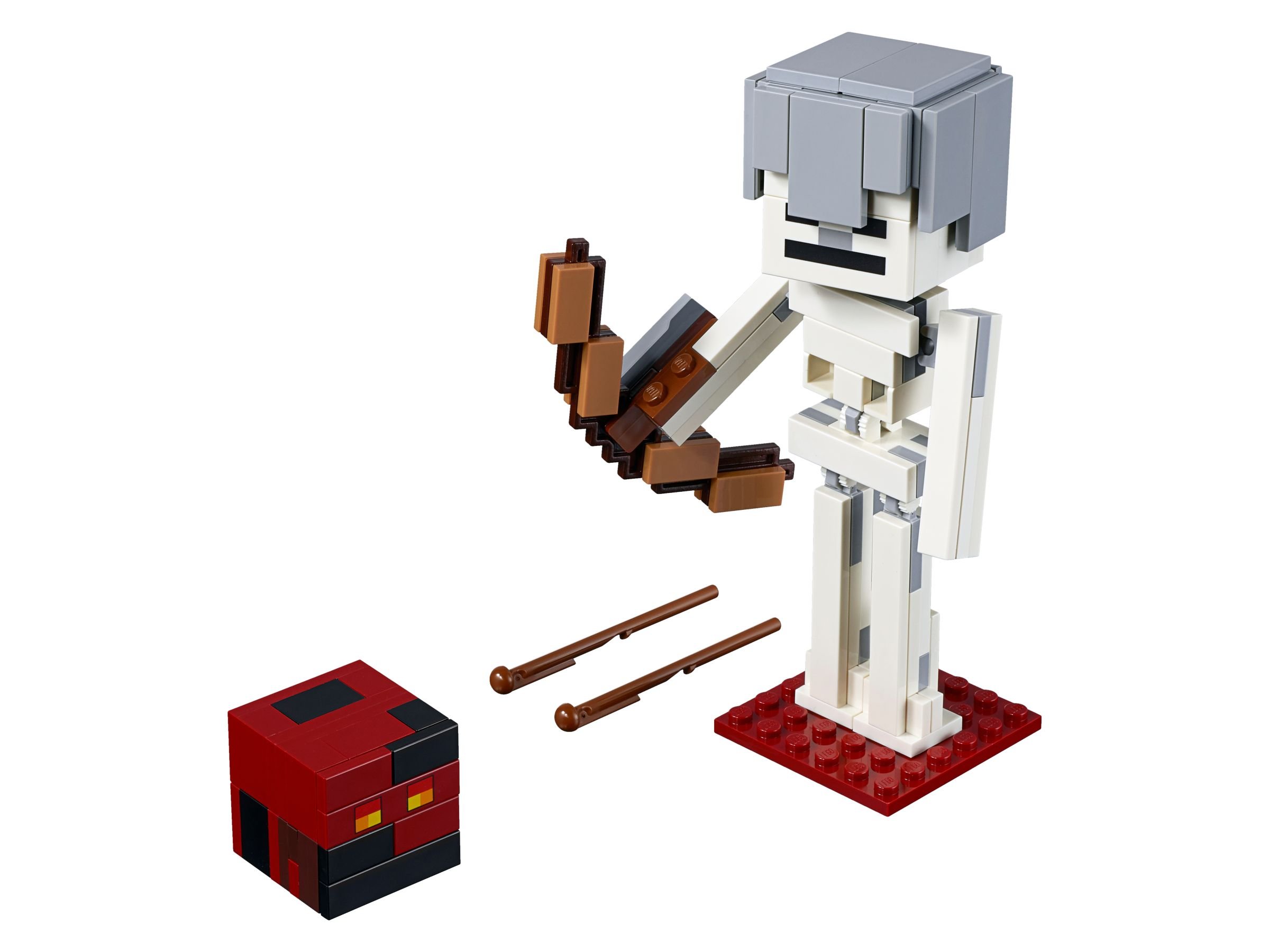 LEGO Minecraft 21150 BigFig Skelett mit Magmawürfel