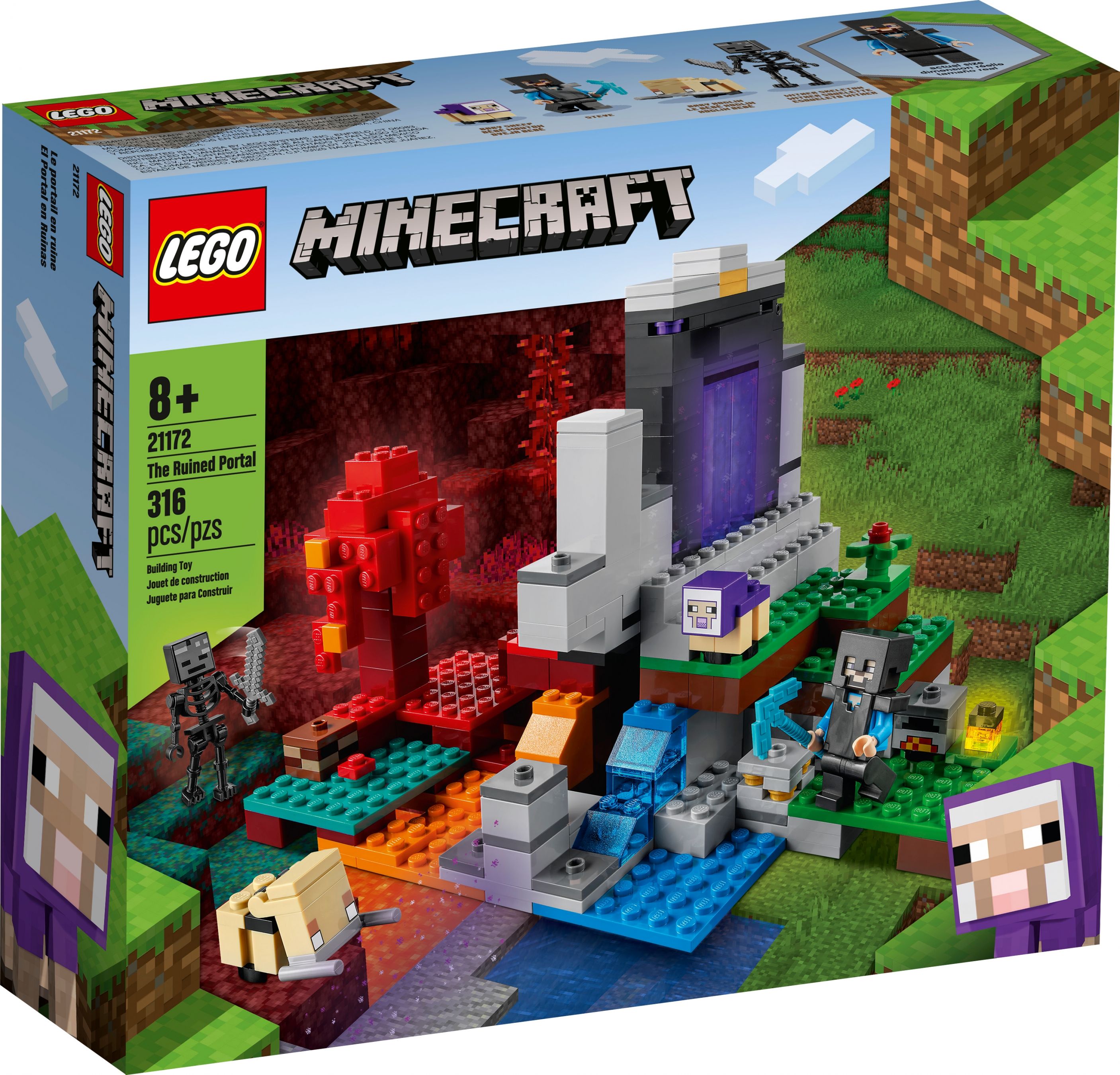 LEGO Minecraft 21172 Das zerstörte Portal LEGO_21172_box1_v39.jpg