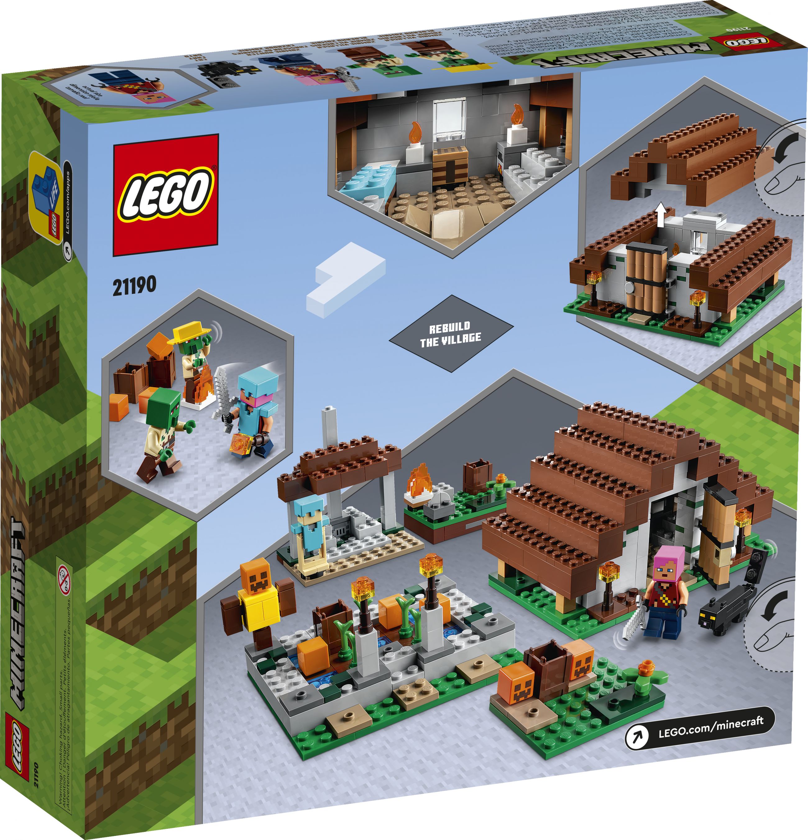 LEGO Minecraft 21190 Das verlassene Dorf LEGO_21190_Box5_v39.jpg
