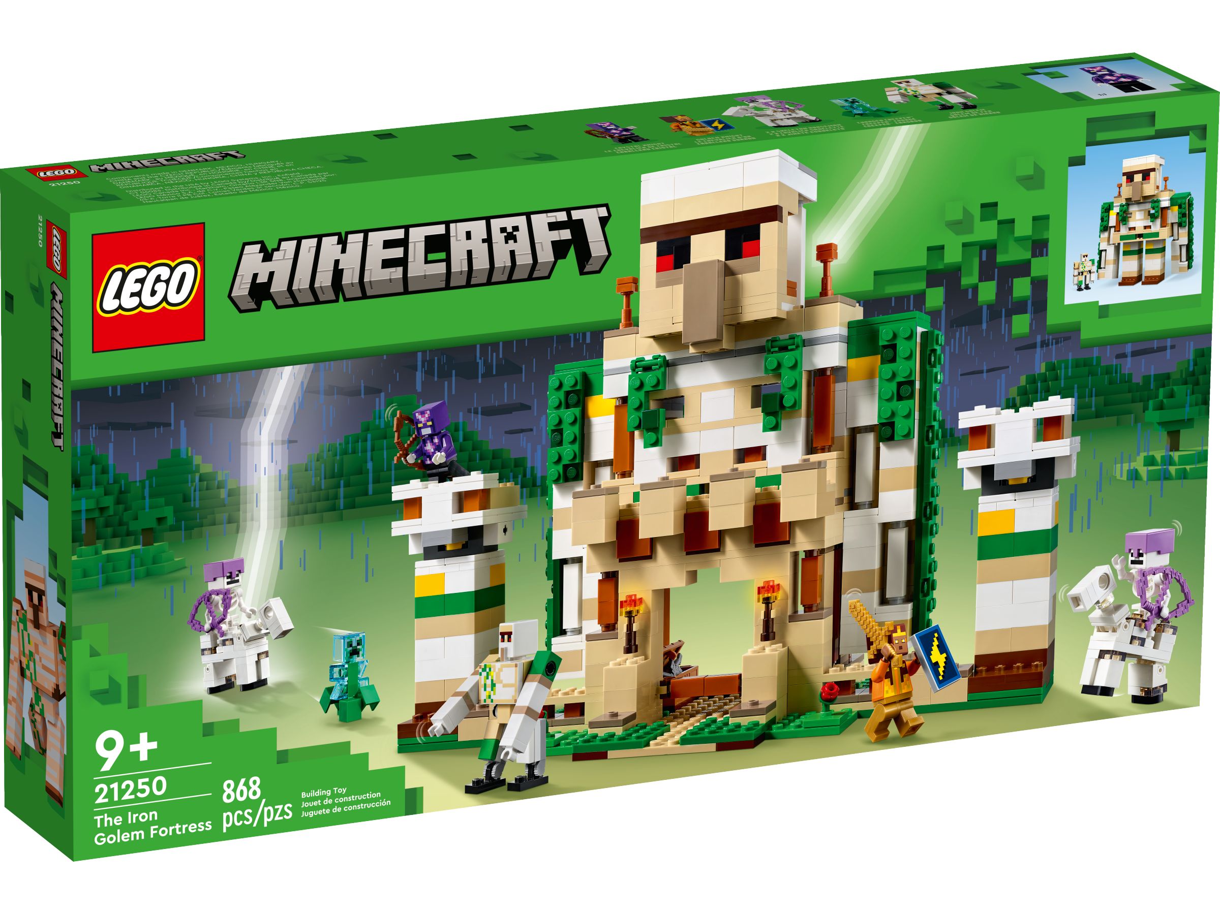 LEGO Minecraft 21250 Die Eisengolem-Festung LEGO_21250_Box1_v39.jpg