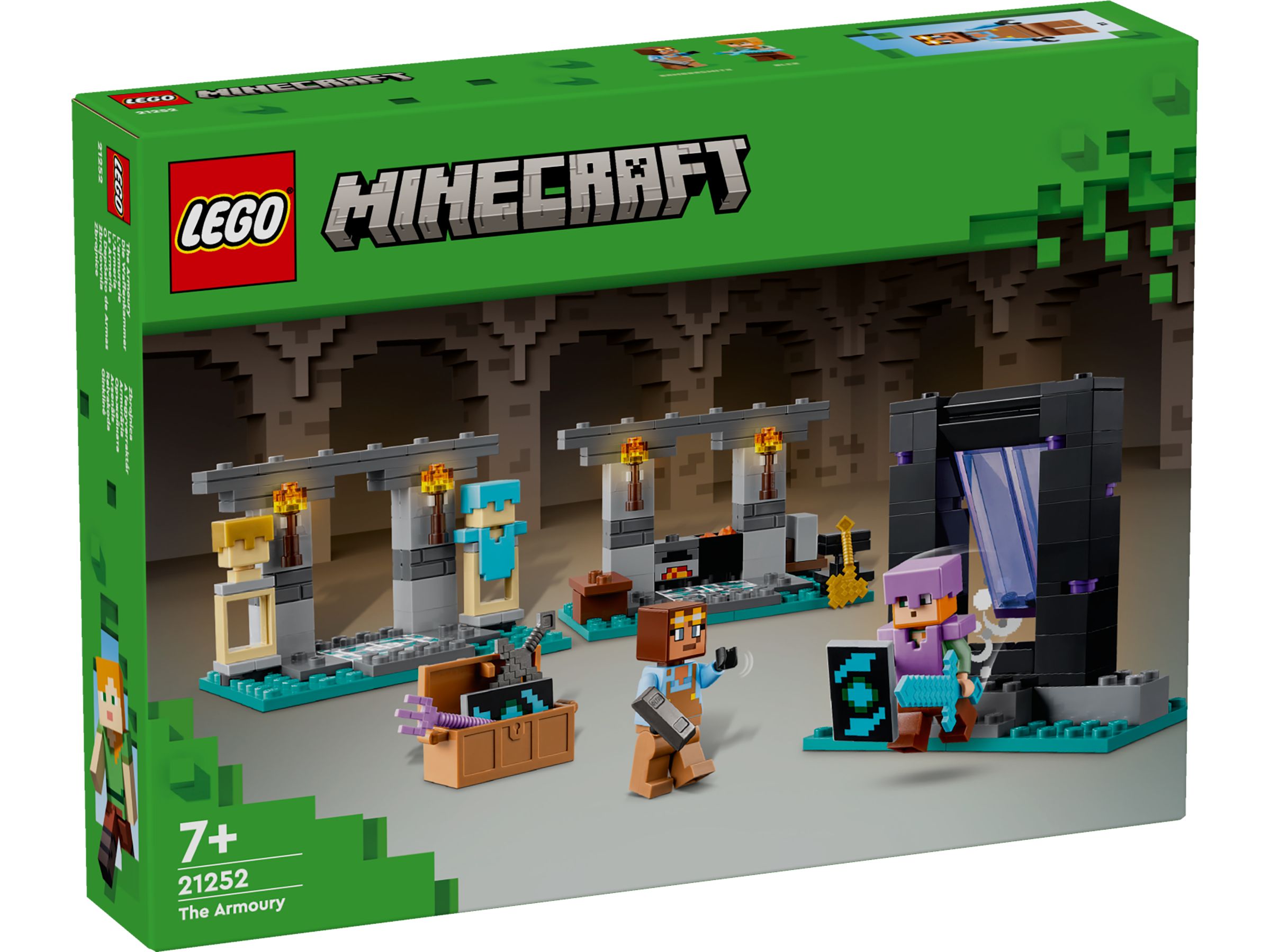 LEGO Minecraft 21252 Die Waffenkammer LEGO_21252_Box1_v29.jpg
