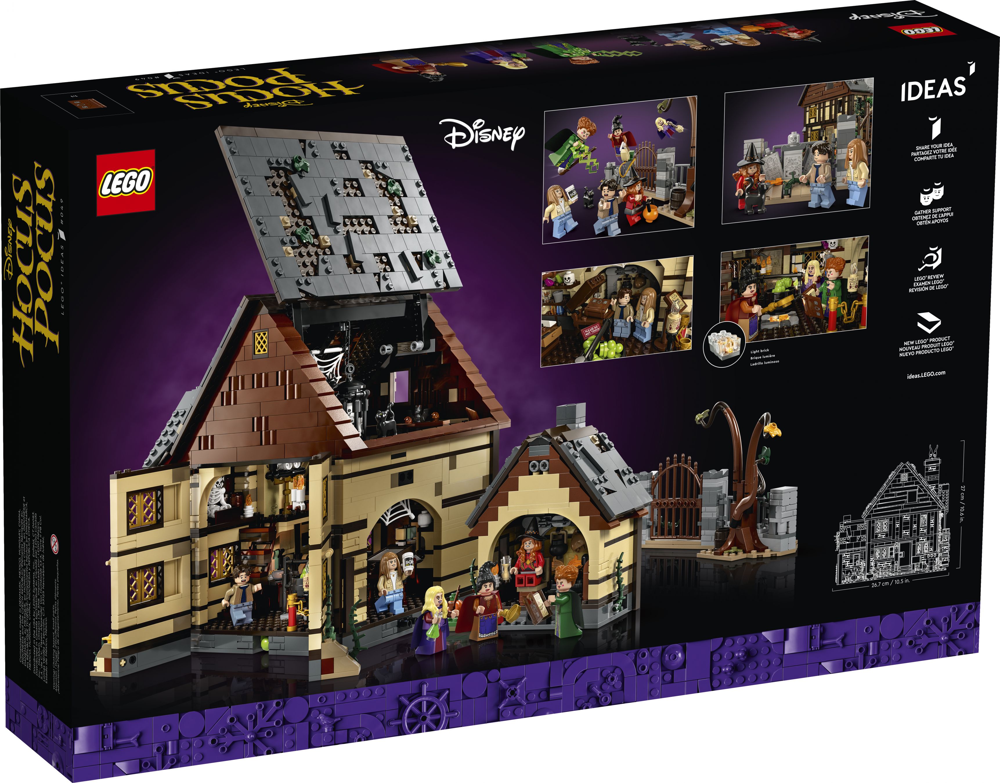 LEGO Ideas 21341 Disney Hocus Pocus: Das Hexenhaus der Sanderson-Schwestern LEGO_21341_Box5_v39.jpg