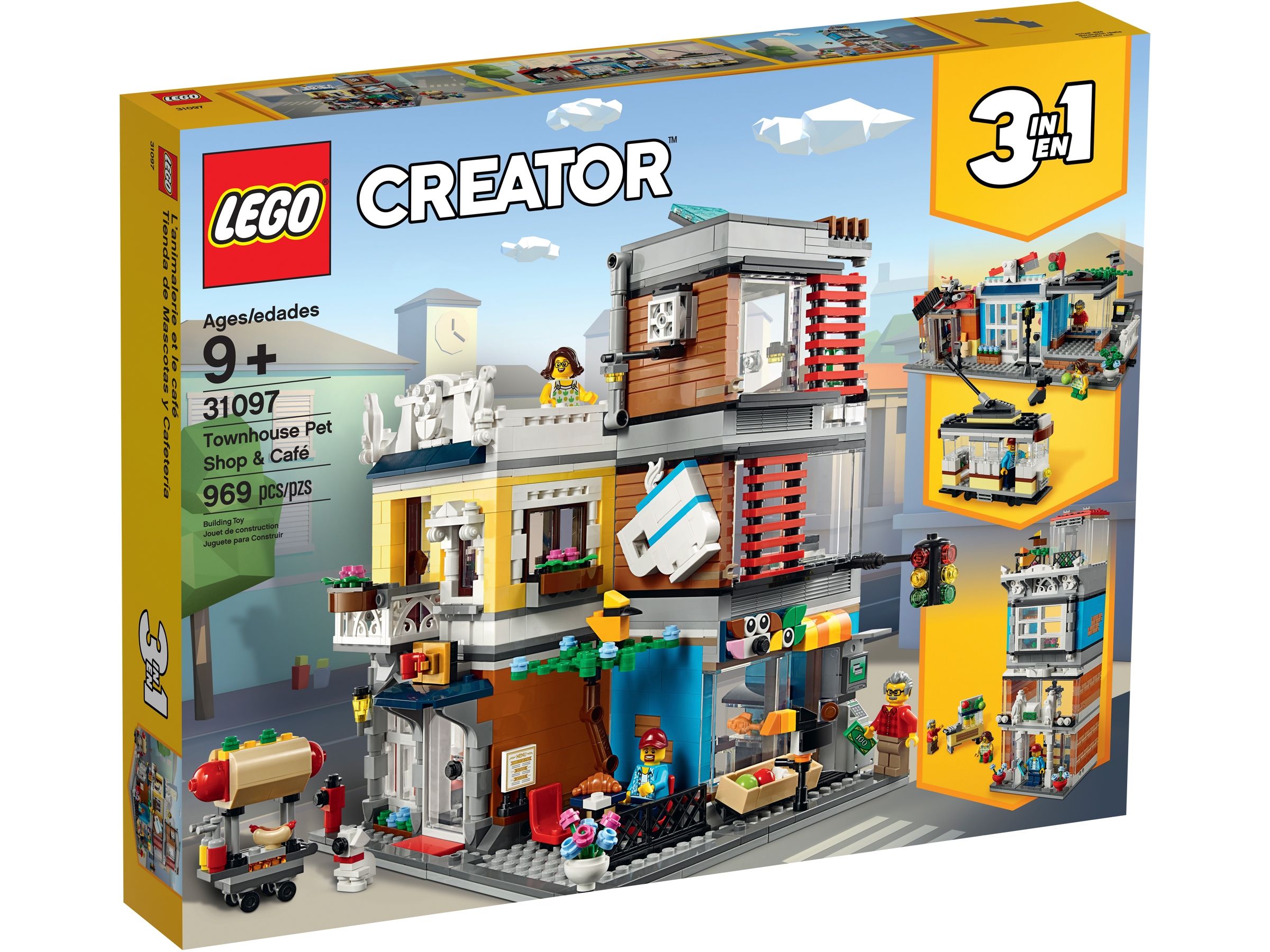 LEGO Creator 31097 Stadthaus mit Zoohandlung & Café LEGO_31097_Box1_v39_2400.jpg