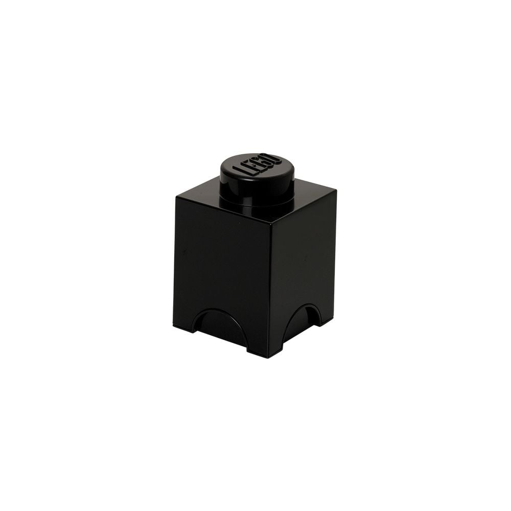 LEGO Gear 40011733 LEGO Aufbewahrungsbox, eine Noppe, schwarz