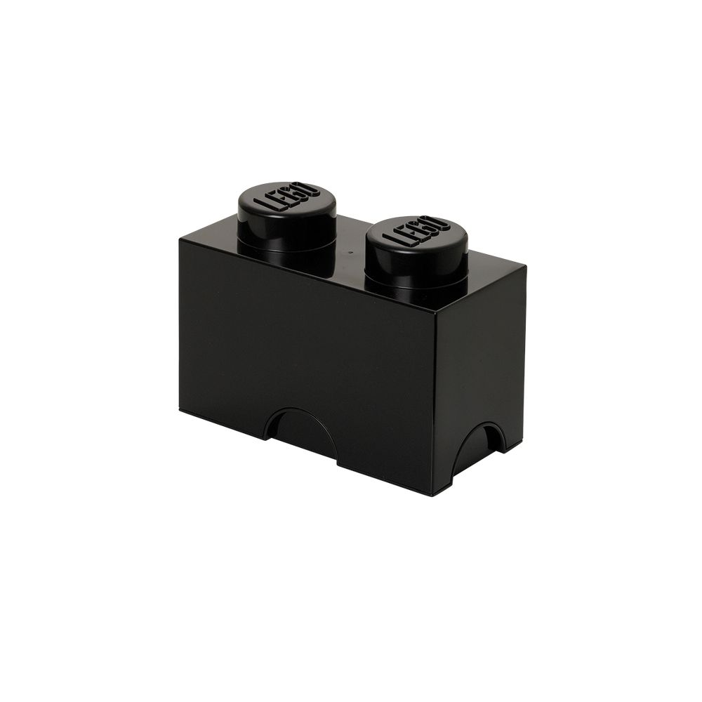 LEGO Gear 40021733 LEGO Aufbewahrungsbox, 2 Noppen, schwarz