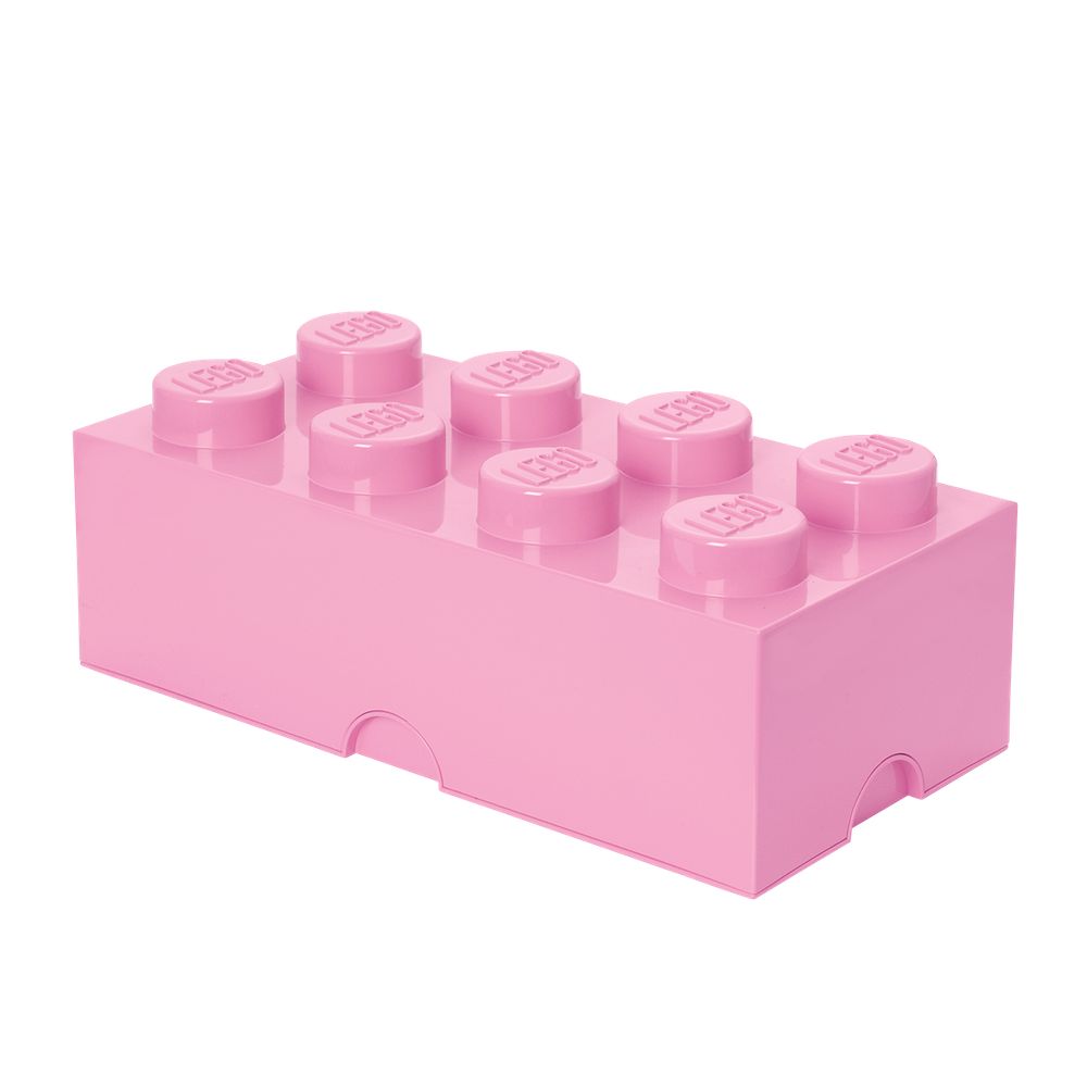 rosa LEGO® 40061738 LEGO Aufbewahrungsbox mit Schublade mit 8 Noppen 