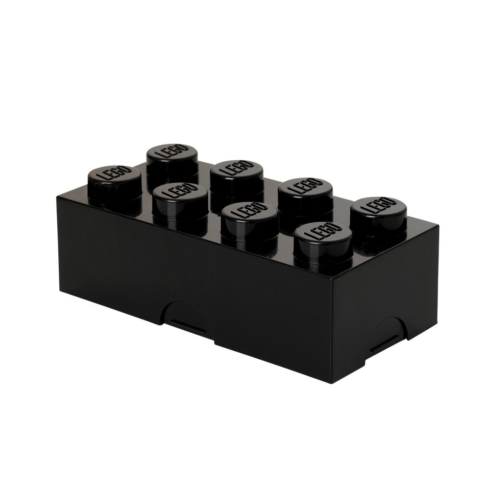 LEGO Gear 40231733 LEGO Brotdose/Lunchbox mit acht Noppen, schwarz