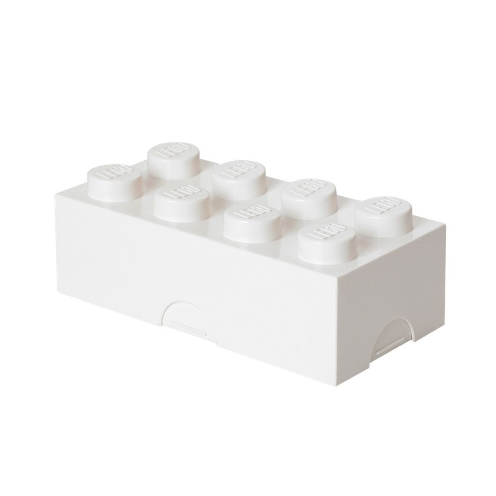 LEGO Gear 40231735 LEGO Brotdose/ Lunchbox, mit acht Noppen, weiß
