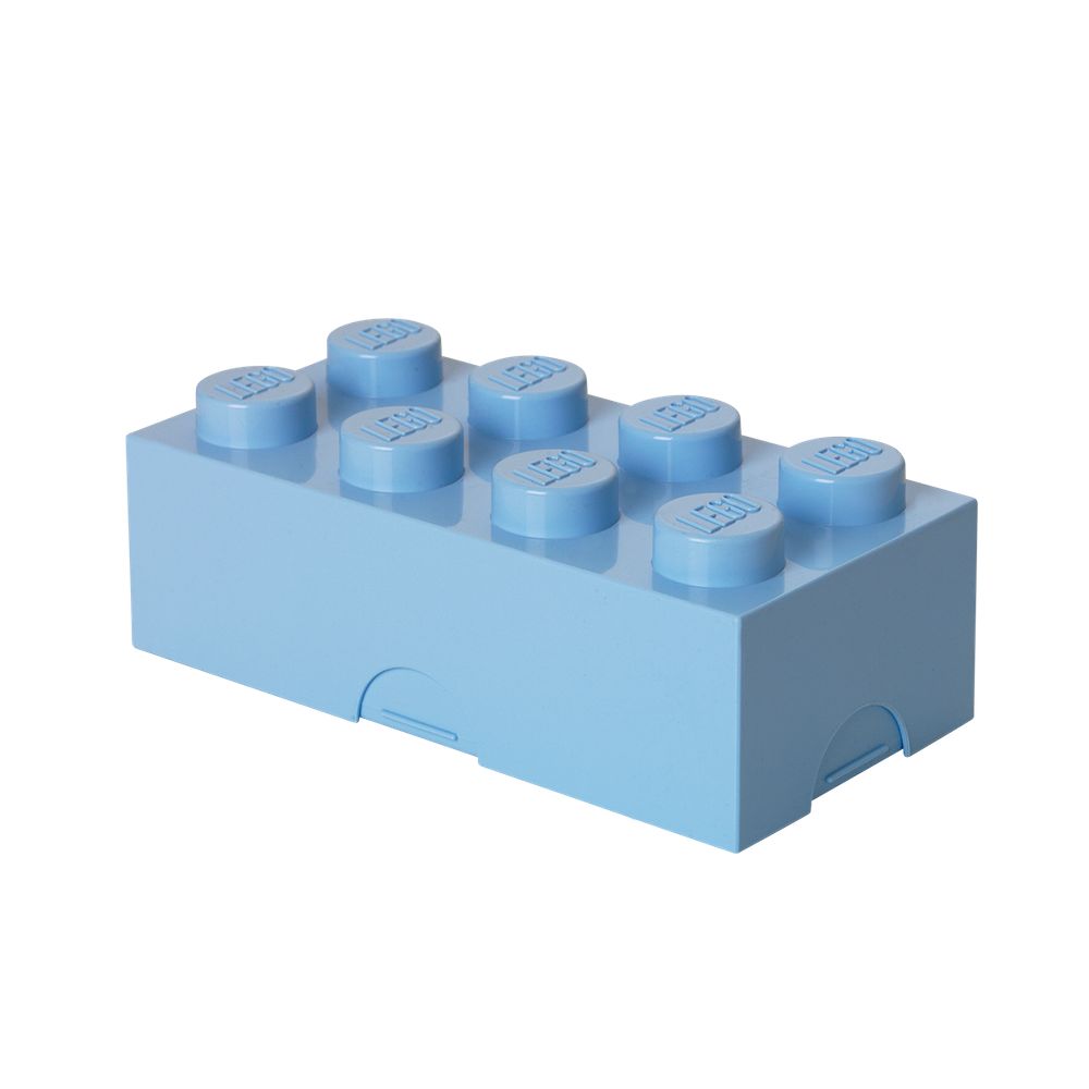 LEGO Gear 40231736 LEGO Brotdose/ Lunchbox, mit acht Noppen, hellblau