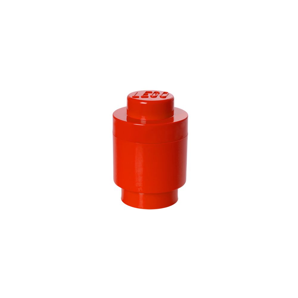 LEGO Gear 40301730 LEGO runde Aufbewahrungsbox, eine Noppe, rot