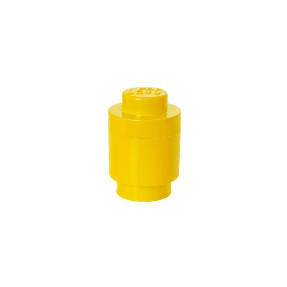 LEGO Gear 40301732 LEGO runde Aufbewahrungsbox, eine Noppe, gelb