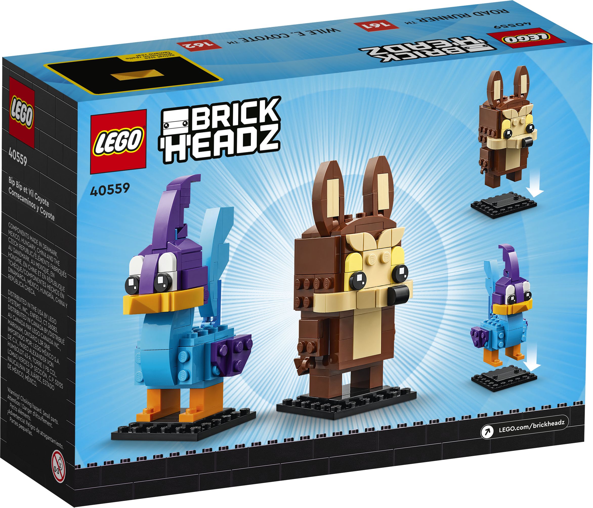 LEGO BrickHeadz 40559 Road Runner & Wile E. Coyote LEGO_40559_Box5_v39.jpg