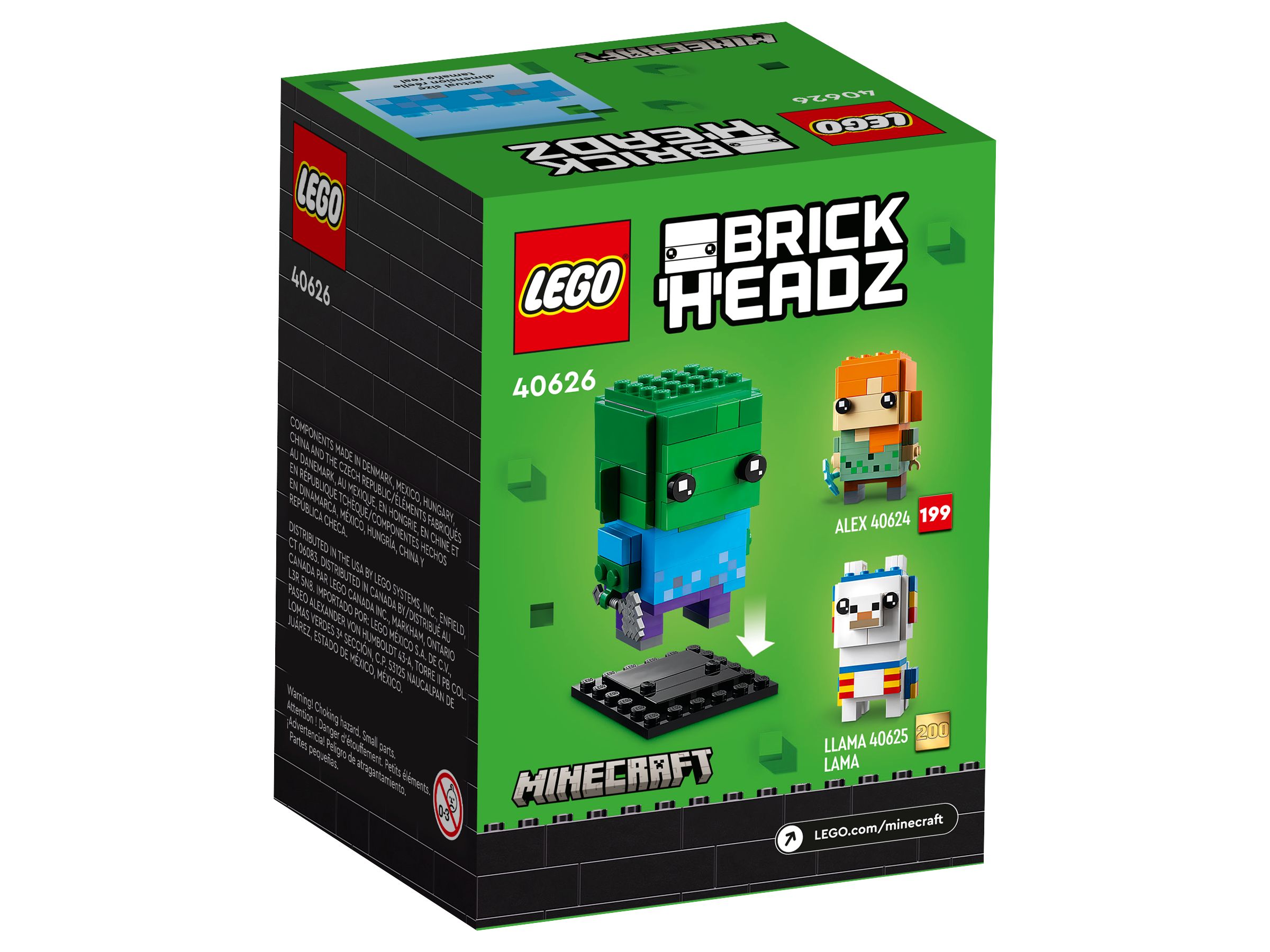 LEGO BrickHeadz 40626 Zombie LEGO_40626_Box5_v39.jpg