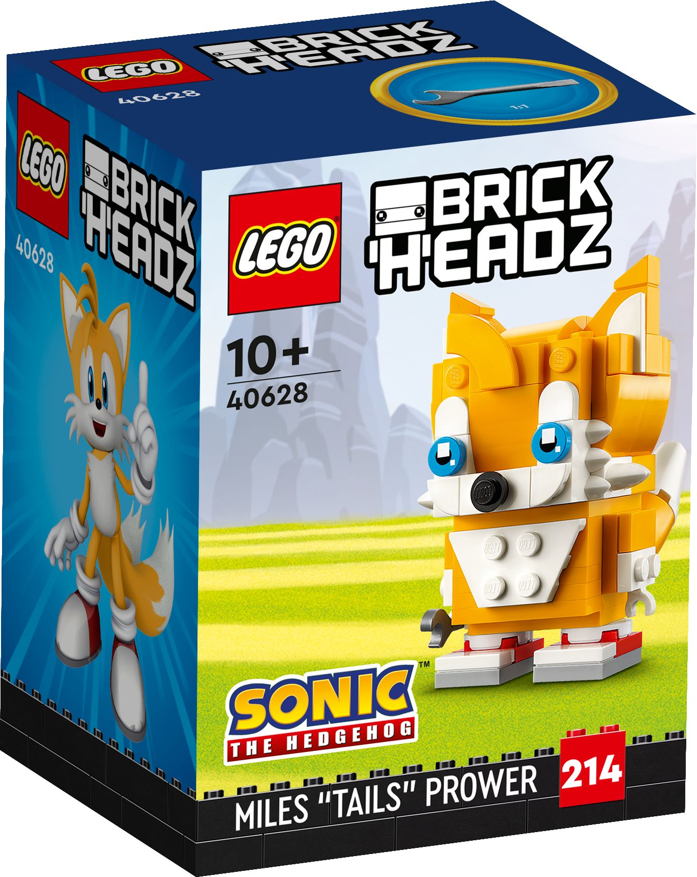LEGO BrickHeadz 40628 Miles „Tails“ Prower LEGO_40628_Box1_v29.jpg