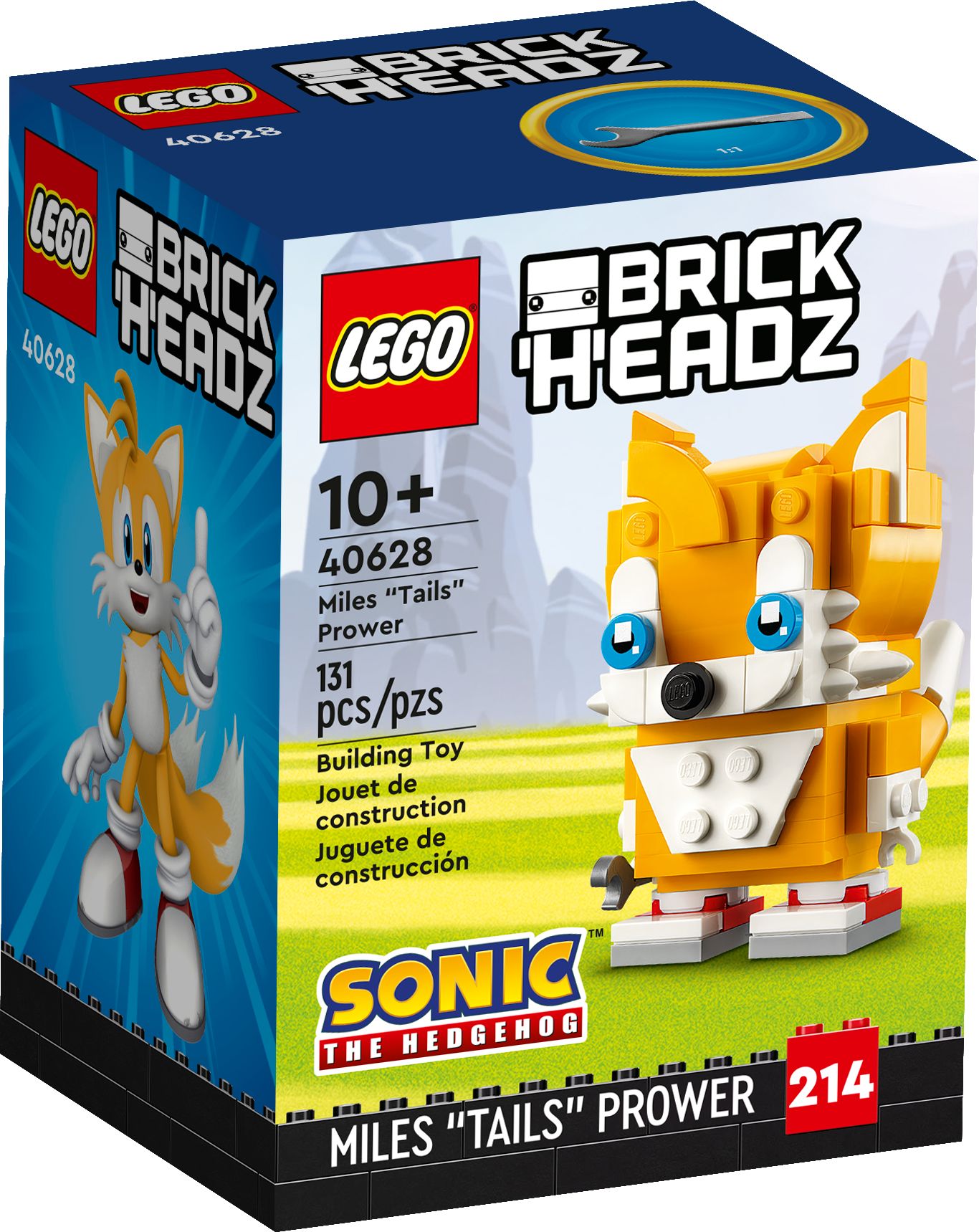 LEGO BrickHeadz 40628 Miles „Tails“ Prower LEGO_40628_Box1_v39.jpg