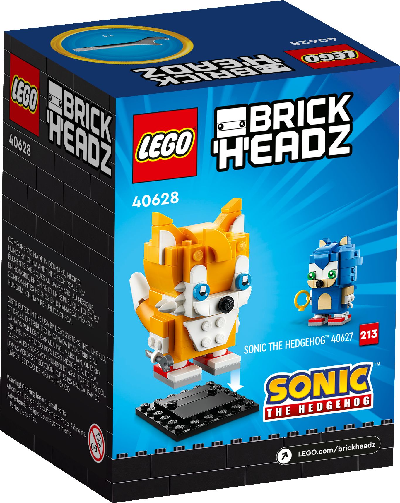 LEGO BrickHeadz 40628 Miles „Tails“ Prower LEGO_40628_Box5_v39.jpg
