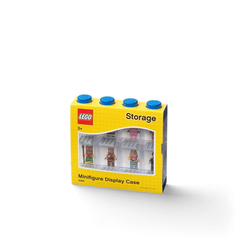 LEGO Gear 40650005 LEGO Minifiguren Display für acht Figuren, vier Noppen, blau
