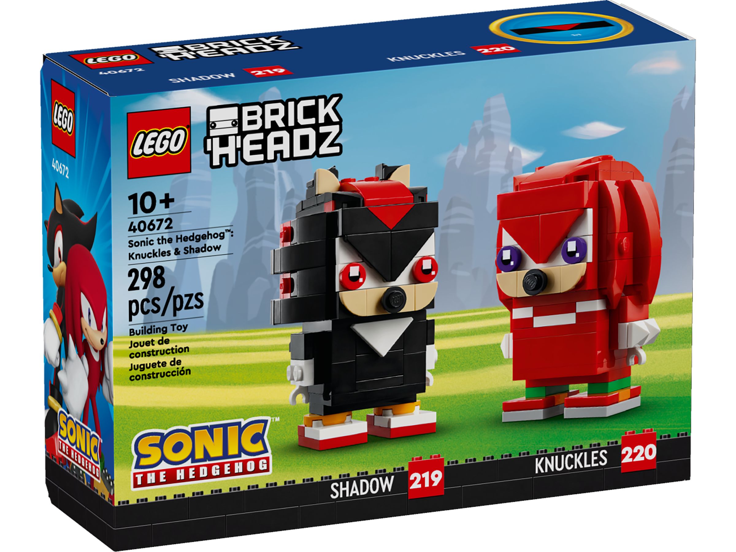 LEGO BrickHeadz 40672 Sonic the Hedgehog™: Knuckles & Shadow LEGO_40672_Box1_v39.jpg