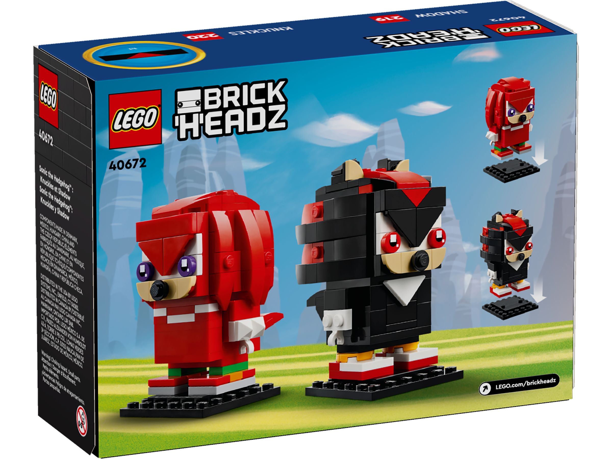 LEGO BrickHeadz 40672 Sonic the Hedgehog™: Knuckles & Shadow LEGO_40672_Box5_v39.jpg