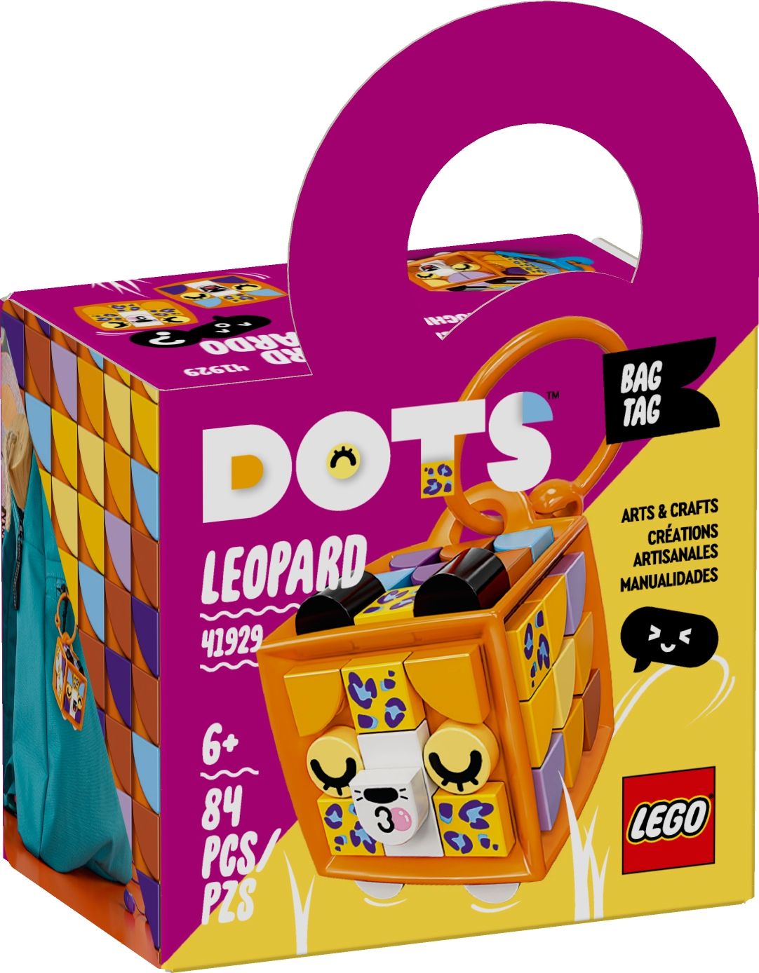 LEGO Dots 41929 Taschenanhänger Leopard LEGO_41929_box1_v39.jpg