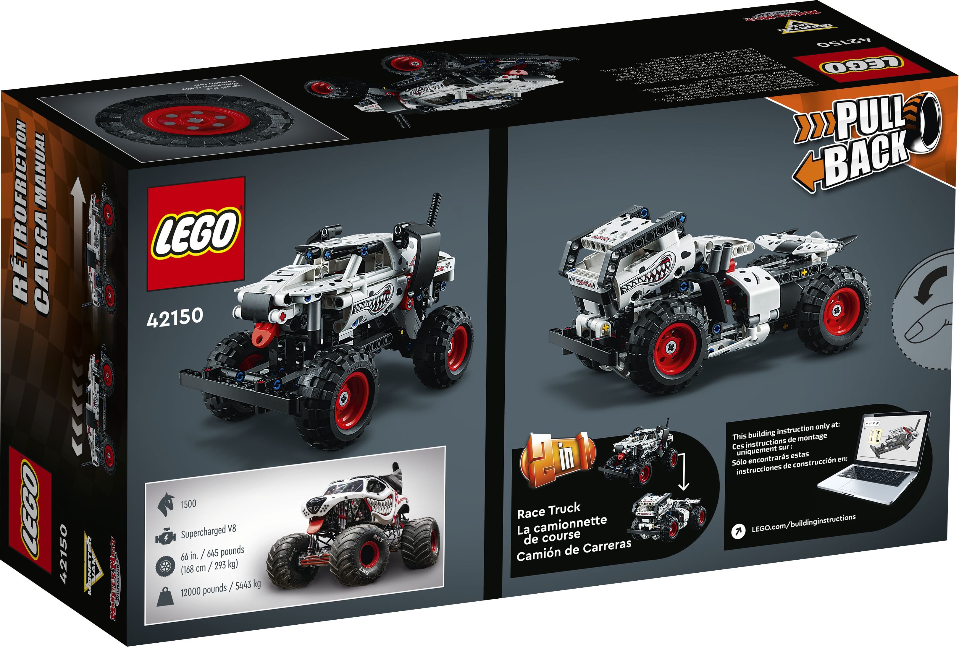 LEGO Technic 42150 Monster Jam™ Monster Mutt™ Dalmatian LEGO_42150_Box5_v39.jpg