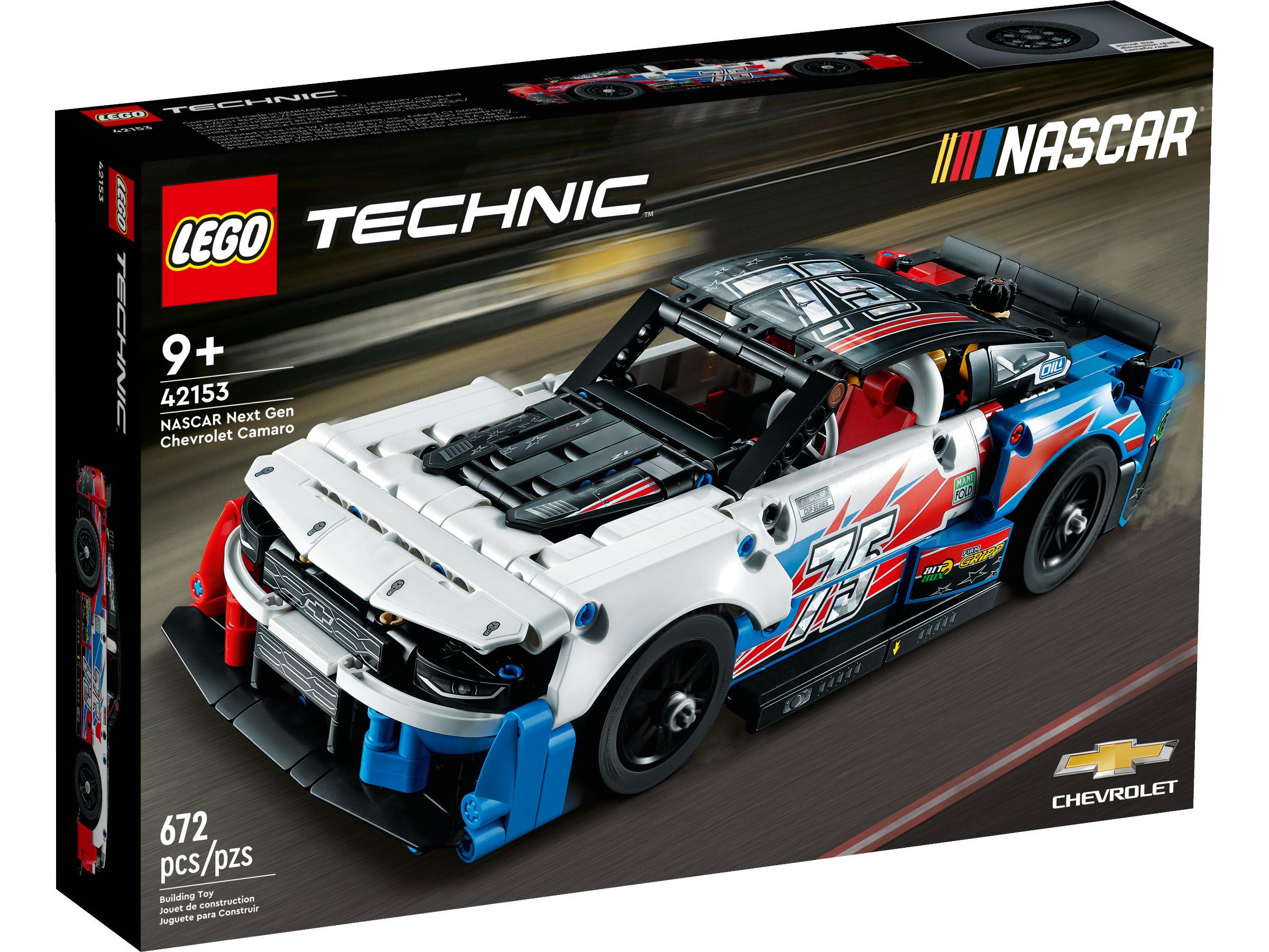 LEGO Technic 42153 NASCAR Next Gen Chevrolet Camaro ZL1 LEGO_42153_alt1.jpg