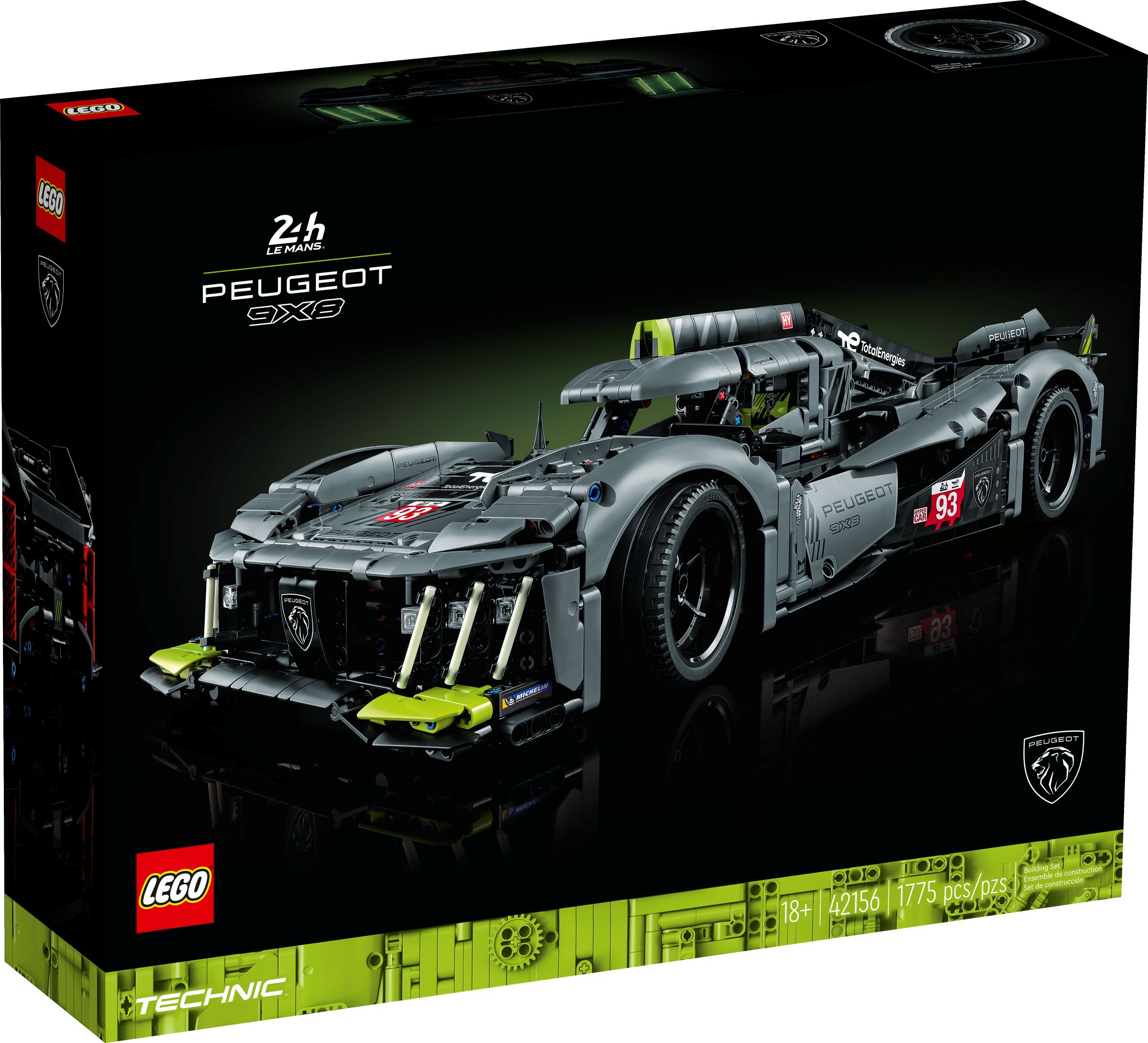 LEGO Technic 42156 PEUGEOT 9X8 24H Le Mans Hybrid Hypercar LEGO_42156_alt1.jpg