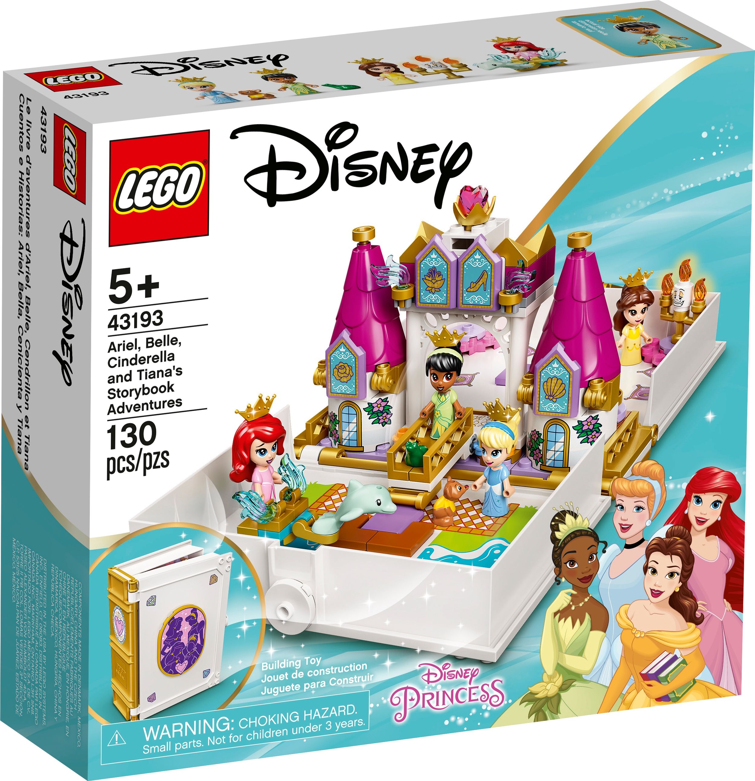 LEGO Disney 43193 Märchenbuch Abenteuer mit Arielle, Belle, Cinderella und Tiana LEGO_43193_alt1.jpg