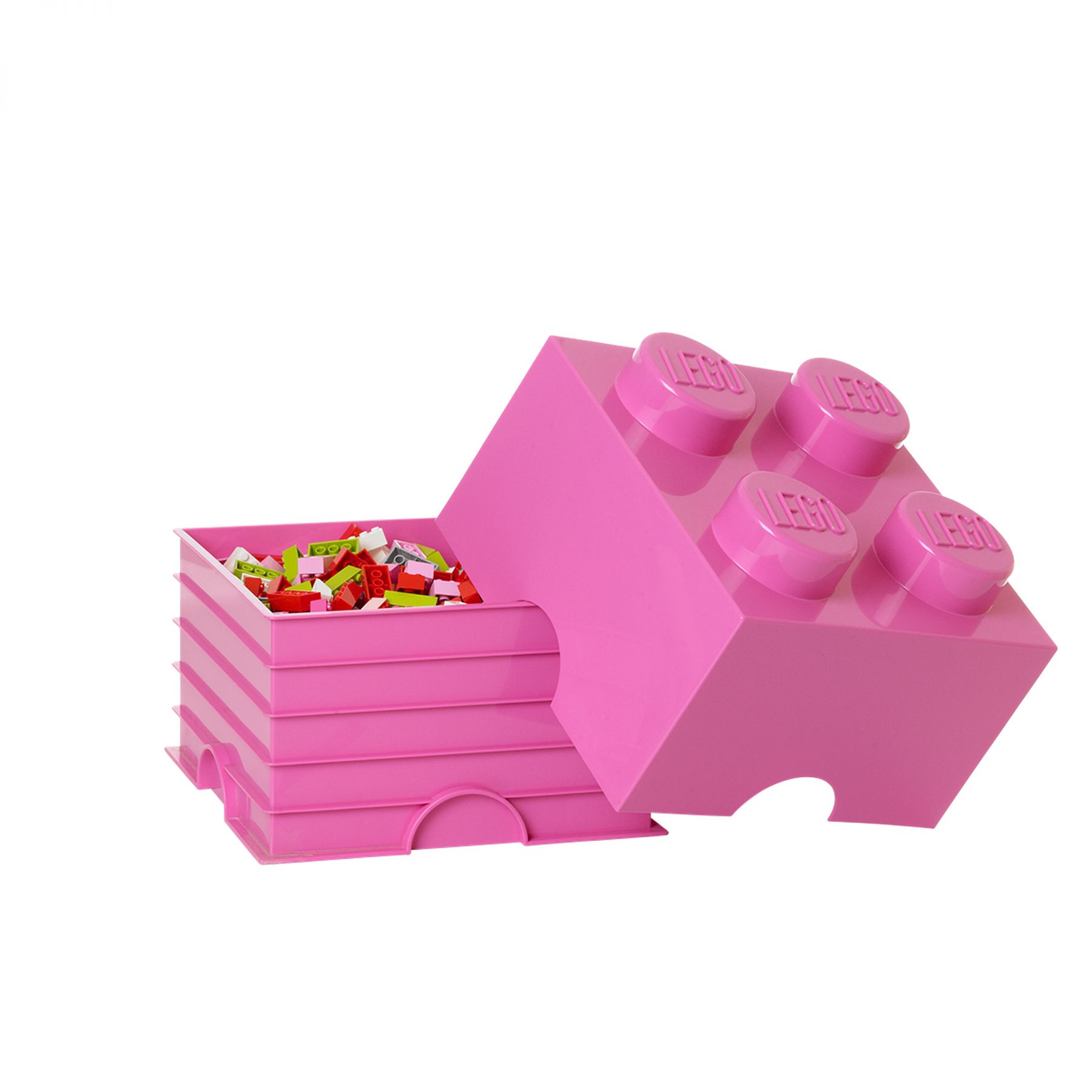 LEGO Gear 5004277 Rosa LEGO® Aufbewahrungsstein mit 4 Noppen LEGO_5004277_alt1.jpg
