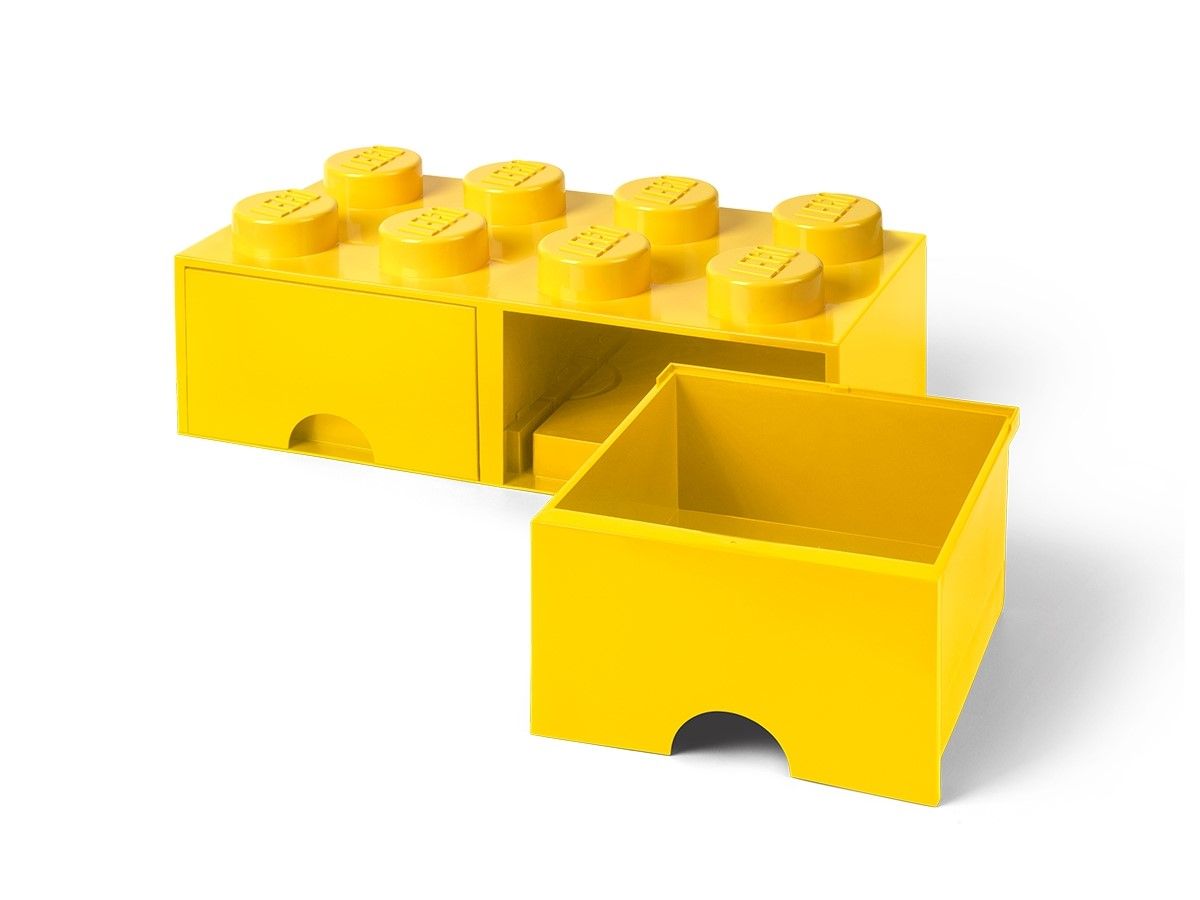 LEGO Gear 5006133 Stein mit 8 Noppen und Schubfächern in Gelb LEGO_5005400_alt2.jpg