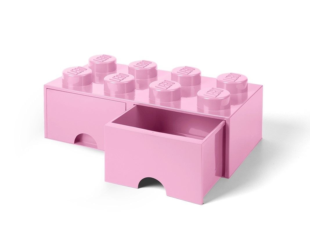 LEGO Gear 5006134 LEGO® Aufbewahrungsstein mit 8 Noppen und Schubfächern in Hellviolett LEGO_5005719.jpg
