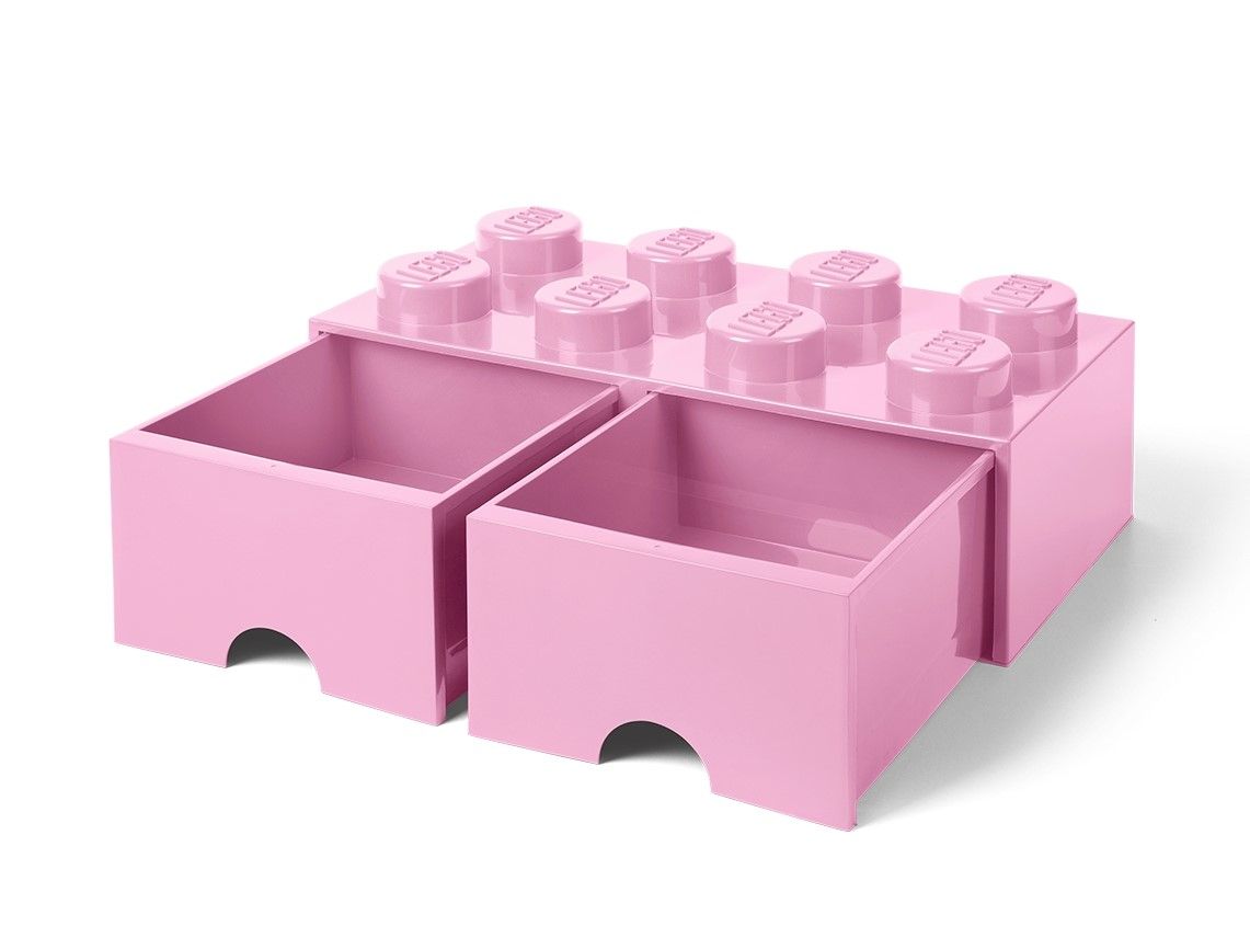 LEGO Gear 5006134 LEGO® Aufbewahrungsstein mit 8 Noppen und Schubfächern in Hellviolett LEGO_5005719_alt1.jpg
