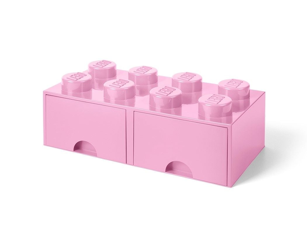 LEGO Gear 5006134 LEGO® Aufbewahrungsstein mit 8 Noppen und Schubfächern in Hellviolett LEGO_5005719_alt2.jpg
