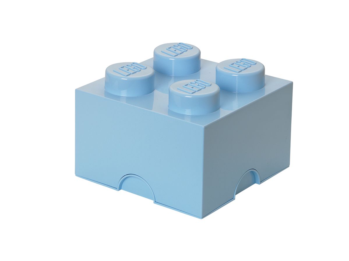 LEGO Gear 5006169 Aufbewahrungsstein mit 4 Noppen in Hellblau