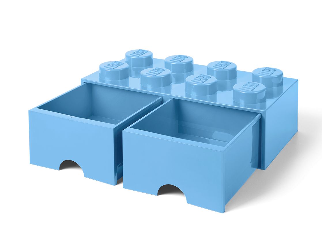 LEGO Gear 5006311 Aufbewahrungsstein mit Schubfächern in Hellblau LEGO_5006311_alt2.jpg