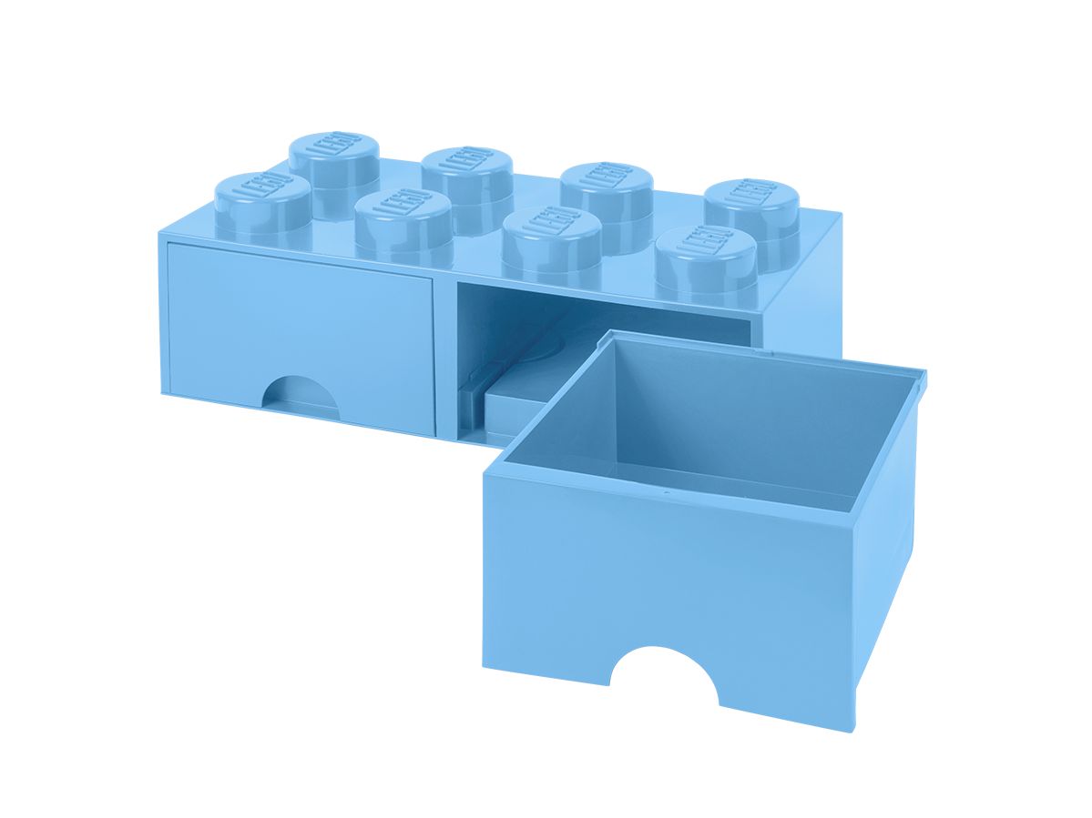 LEGO Gear 5006311 Aufbewahrungsstein mit Schubfächern in Hellblau LEGO_5006311_alt4.jpg