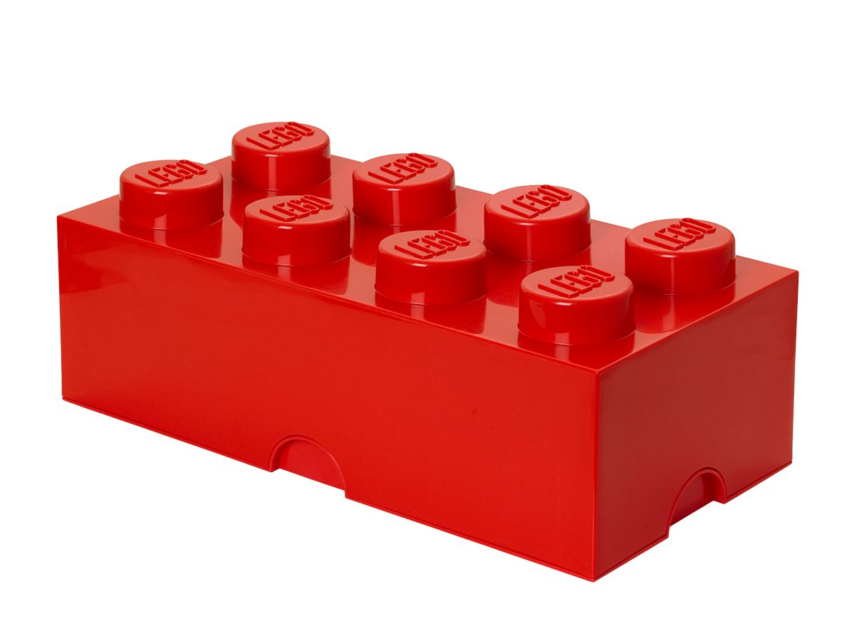 LEGO Gear 5006867 Aufbewahrungsstein mit 8 Noppen in Rot